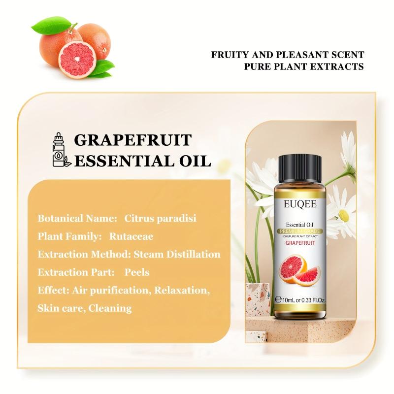 100% Pure Grapefruit Essential Oil 10ml - Aromatherapy Massage Bath Relaxation