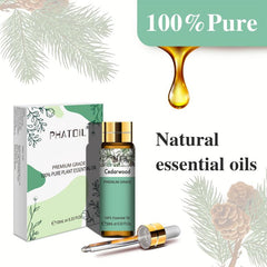 10ml Cedarwood Essential Oil for Aromatherapy Diffusers Humidifiers