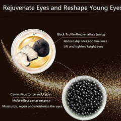 5Pcs Caviar Crystal Eye Mask Collagen Firming Smoothing Fade Fine Lines Wrinkles