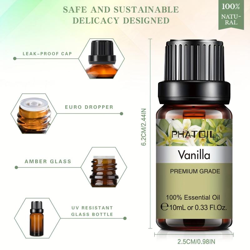 Vanilla Essential Oil 10ml - Aromatherapy Massage Bath Sleep Relaxation