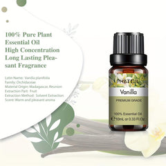 Vanilla Essential Oil 10ml - Aromatherapy Massage Bath Sleep Relaxation