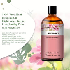 100ml Geranium Essential Oil for Diffusers Humidifier Aromatherapy Massage Bath