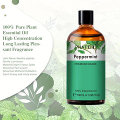 Peppermint Essential Oil 100ml - 100% Pure Natural Aromatherapy