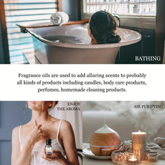 6pcs 10ml Essential Oil Set for Diffusers Humidifier Aromatherapy Massage Bath