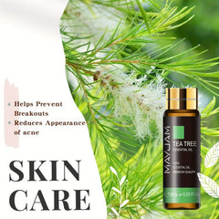 Tea Tree Essential Oil 10ml - 100% Natural Aromatherapy Massage Bath