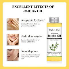 Organic Jojoba Essential 100% Pure & Natural Jojoba Moisturizer for Face & Body