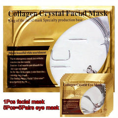 6PCS Golden Collagen Facial Mask & Eye Mask Set