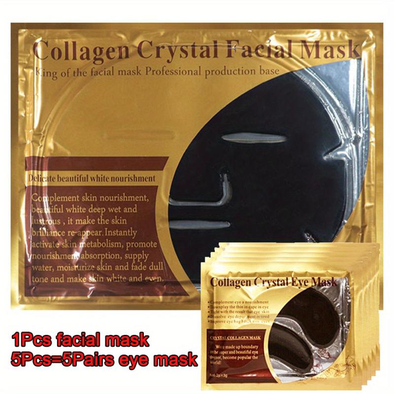 6PCS Golden Collagen Facial Mask & Eye Mask Set