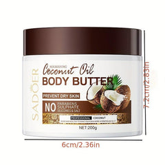 2pcs 200g Coconut Butter Body Cream Long-lasting Fragrance