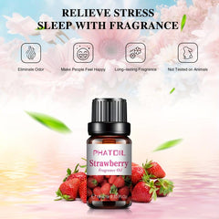 10ml Strawberry Fruit Essential Oil for Diffusers Humidifier Aromatherapy