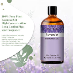 Lavender Essential Oil 100ml 3.38 Fl Oz for Diffusers Humidifier