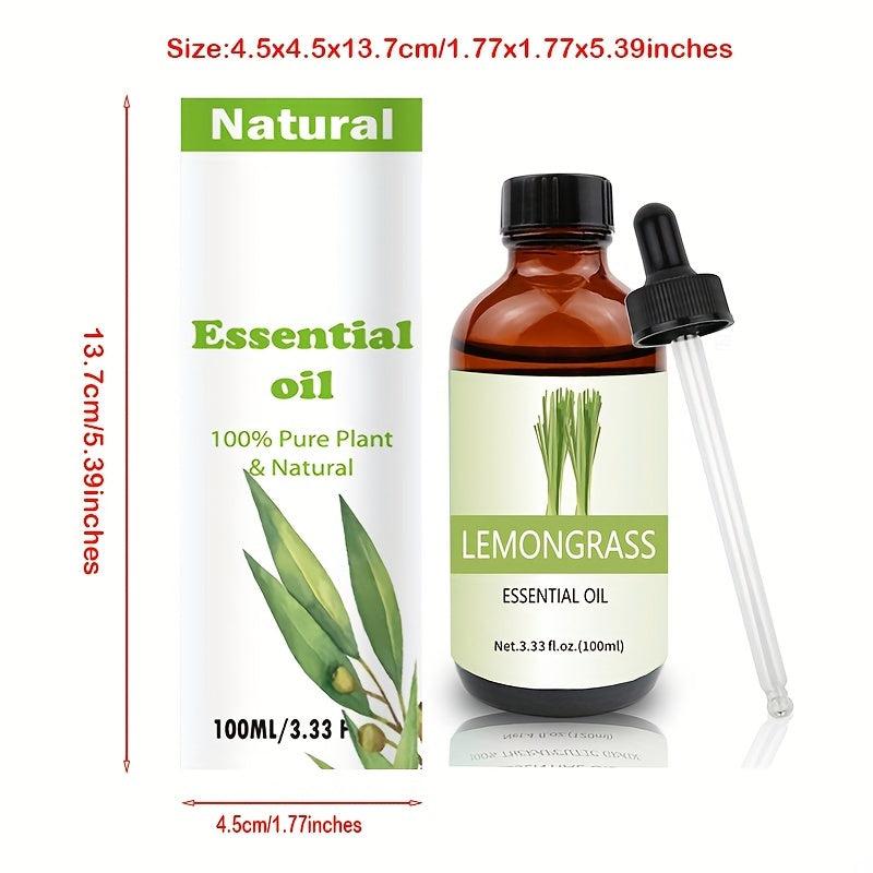 Lemongrass Essential Body Massage Oil 3.33oz