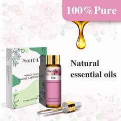 10ml Rose Essential Oil - Aromatherapy Diffusers, Skin Care, Massage