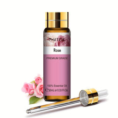 10ml Rose Essential Oil - Aromatherapy Diffusers, Skin Care, Massage