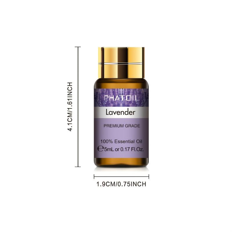 20pcs 5ml Essential Oil Set Diffusers Aromatherapy Lavender Jasmine Eucalyptus