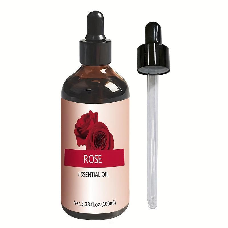 100ml Rose Aromatherapy Essential Oil with Glass Dropper