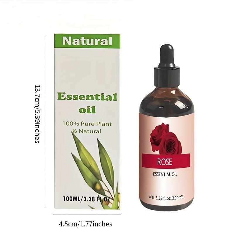 100ml Rose Aromatherapy Essential Oil with Glass Dropper