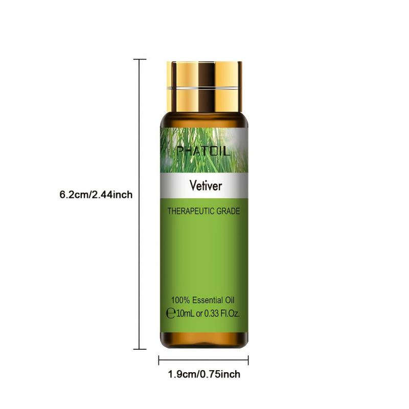 10ml Vetiver Essential Oil for Aromatherapy & Skin Care