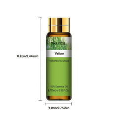10ml Vetiver Essential Oil for Aromatherapy & Skin Care