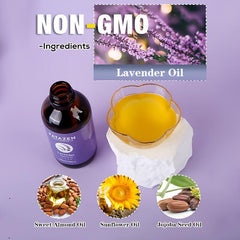 Organic Lavender Massage Oil - Natural Aromatherapy Essential Oil for Skin Care