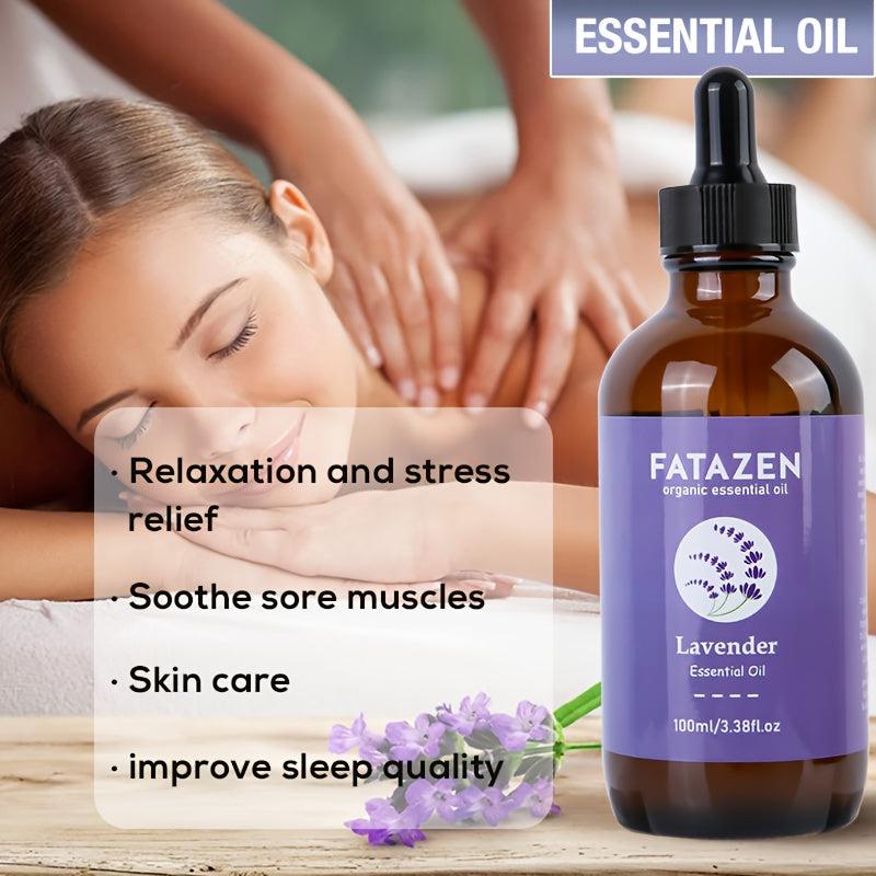 Organic Lavender Massage Oil - Natural Aromatherapy Essential Oil for Skin Care