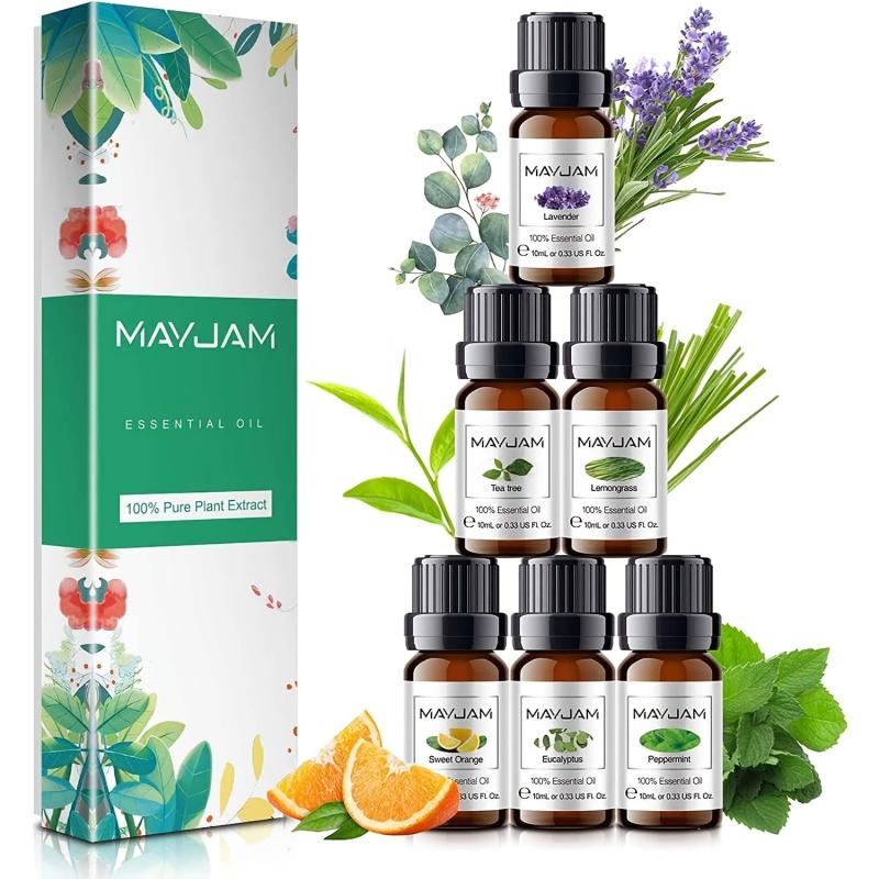 6pcs 10ml Essential Set Lavender Eucalyptus Peppermin