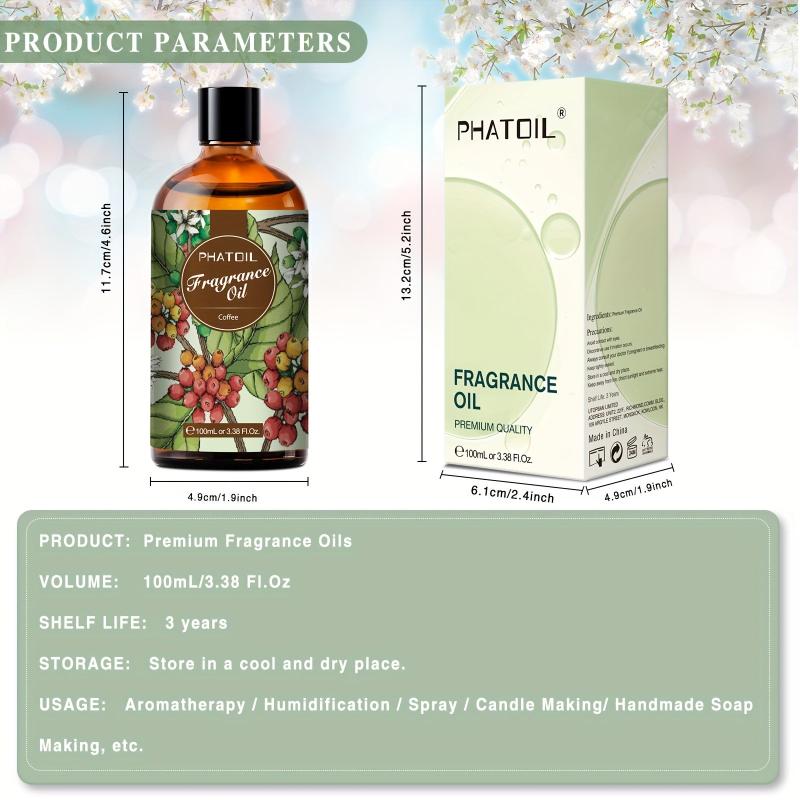 100ml Coffee Fragrance Essential Oil for Diffusers & Humidifiers
