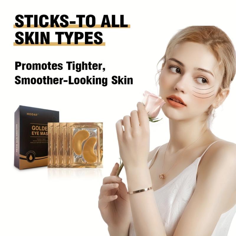 12 Pairs Golden Eye Mask Gel Pads with Collagen Gel
