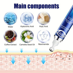 15ml Eye Care Roller Eye Essence Eye Cream Reduces Dark Circles & Pigments
