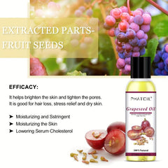 100ml Grape Seed Carrier Oil for Diffusers Humidifier Aromatherapy