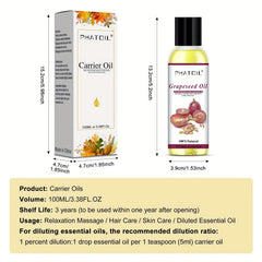 100ml Grape Seed Carrier Oil for Diffusers Humidifier Aromatherapy