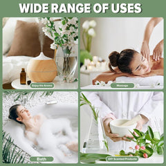 9pc 10ml Essential Oil Set - Aromatherapy for Diffusers & Humidifiers
