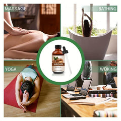 3.33oz Argan Essential Body Massage Oil Hydrating