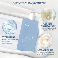 300g HA&VB5&Ceramide Body Lotion For Dry Skin Aging Resisting Skin Care