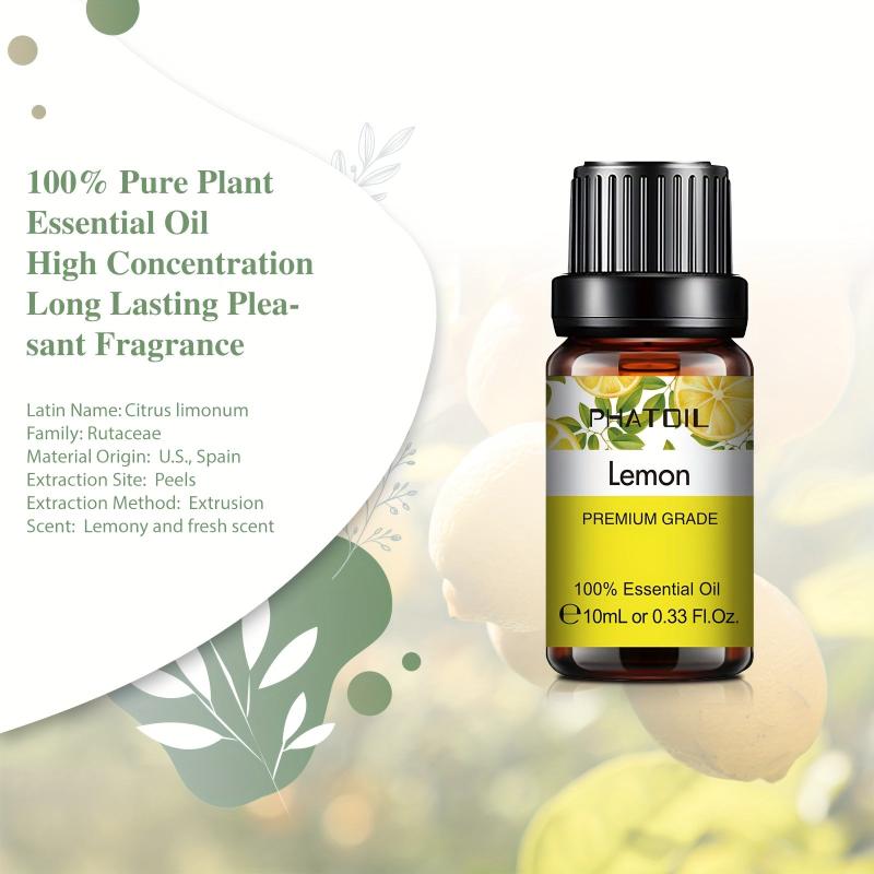10ml Lemon Essential Oil - Aromatherapy Massage Bath Sleep Relaxation