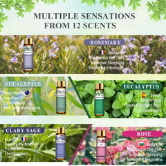 9pc 10ml Essential Oil Set for Diffusers Humidifier Aromatherapy Massage Bath