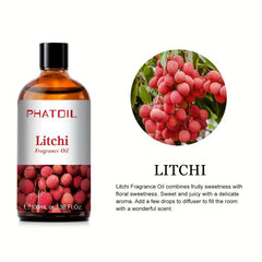 100ml Litchi Fragrance Essential Oil for Diffusers Humidifier Home Aromatherapy