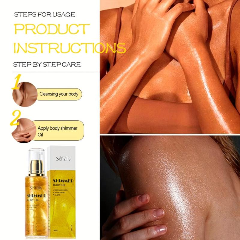 80ml High Gloss Glittering Body Makeup for Party
