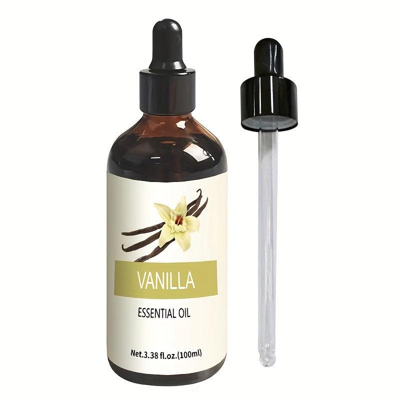 100ml Vanilla Aromatherapy Essential Oil Glass Dropper