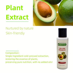 1PC 100ml Avocado 100 Organic Pure Natural For Face Nails Hair Body Eyelashes