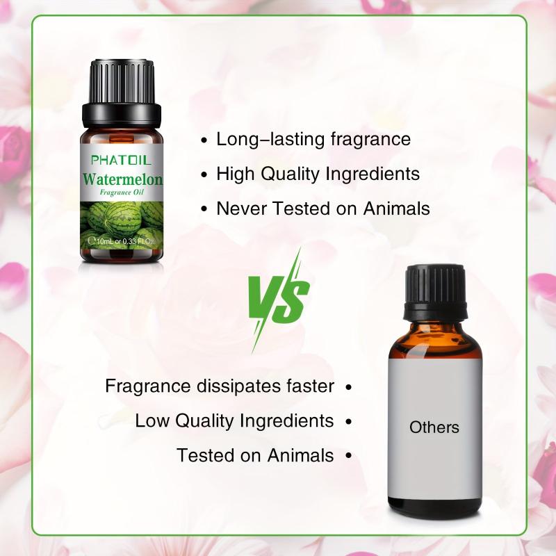 Watermelon Fragrance Essential Oil 10ml - Aromatherapy for Home, Diffusers, Bath