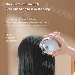 Portable Smart Head Massager for Headache Relief and Scalp Vitality