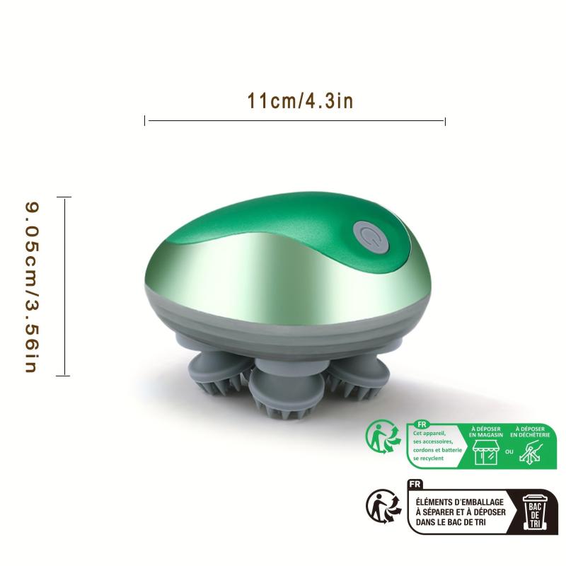 Portable Smart Head Massager for Headache Relief and Scalp Vitality