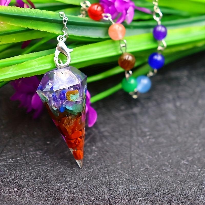 Natural Crystal Pendant Anxiety Stress Relief Jewelry Spiritual Gift
