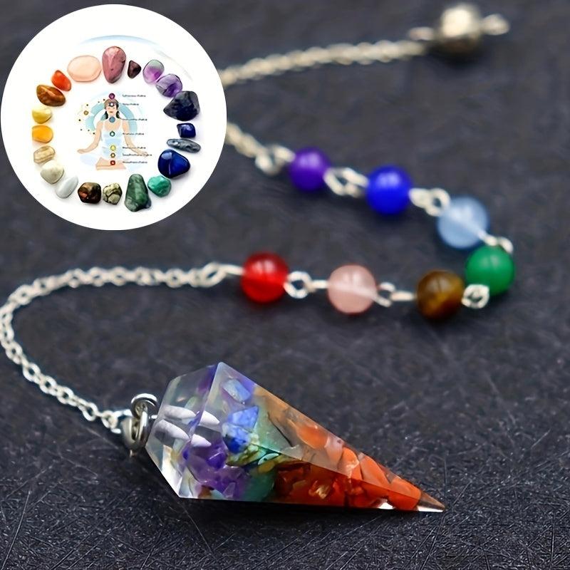 Natural Crystal Pendant Anxiety Stress Relief Jewelry Spiritual Gift