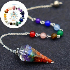 Natural Crystal Pendant Anxiety Stress Relief Jewelry Spiritual Gift