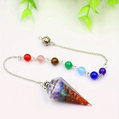 Natural Crystal Pendant Anxiety Stress Relief Jewelry Spiritual Gift