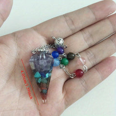 Natural Crystal Pendant Anxiety Stress Relief Jewelry Spiritual Gift