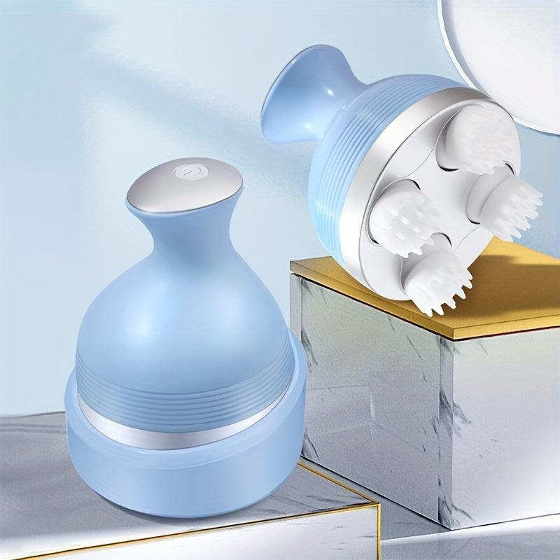 Portable Scalp Massager with 4 Massage Heads