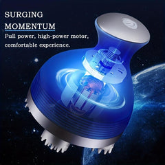 Portable Scalp Massager with 4 Massage Heads